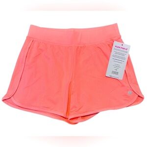 90° by Reflex | 2-in-1 Shorts with Built-in Liner in Sweet Melon | Sz L 12 | NWT